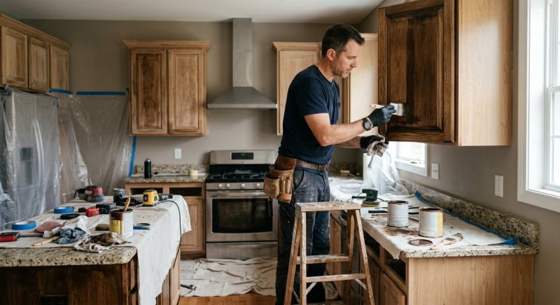 Cabinets Refinishing project example